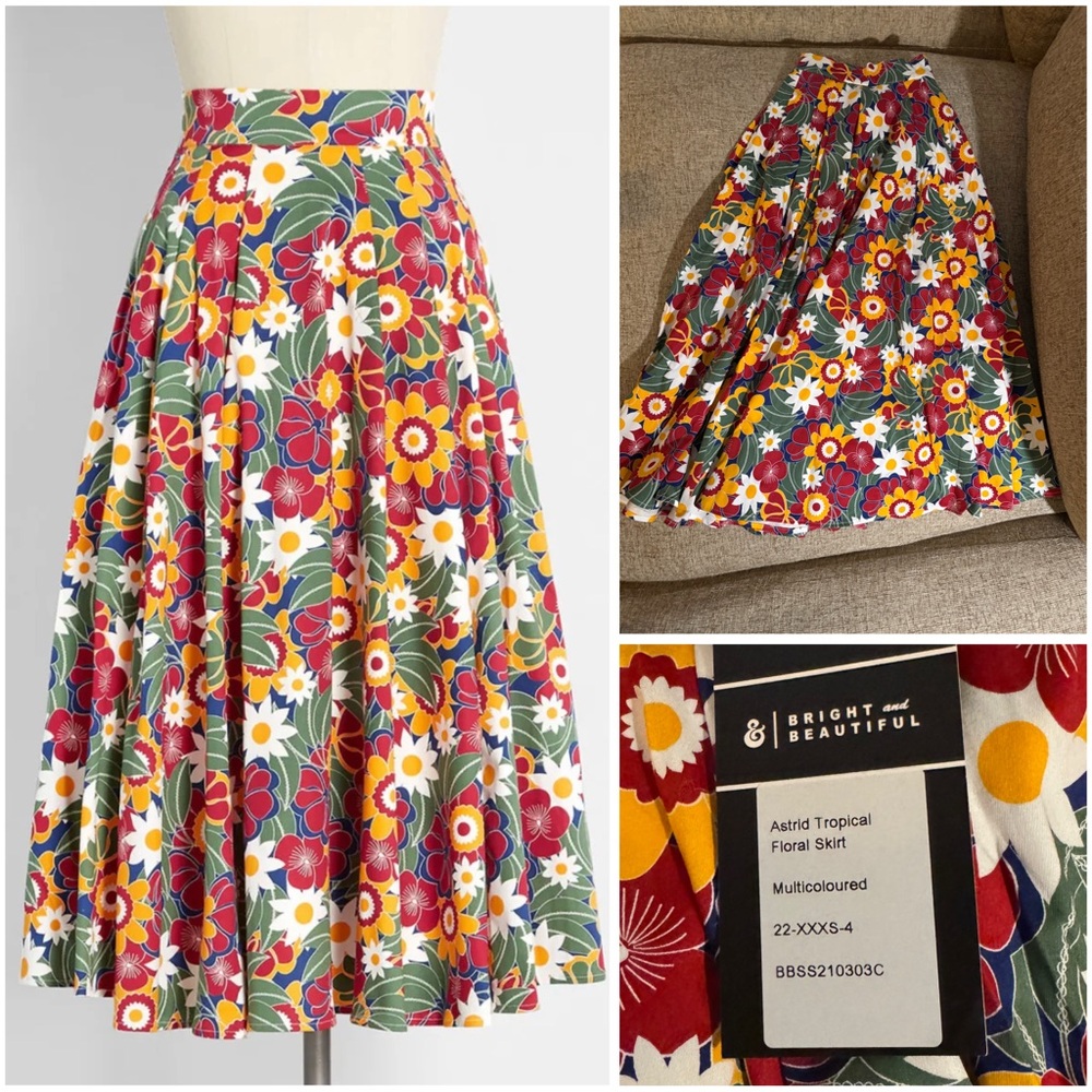 Bright and beautiful skirt nwt xxxs